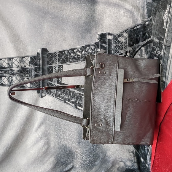 The Sak Gray Alameda leather purse